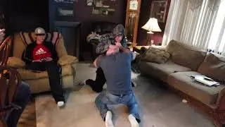 39 year old man vs. 18 year old boy wrestling contest