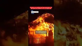 Extremely dry conditions and winds approaching 100 mph ignited new wildfires in the Los Angeles area