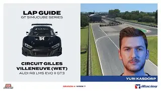 iRacing Lap Guide: Audi R8 LMS EVO II GT3 at Circuit Gilles Villeneuve (Wet)