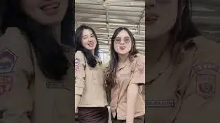 2 Cewek SMA  Pramuka Cantik