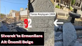 Batı Ermenistan'ın Edesia-Urfa şehrinin Siverek ilçesindeki Ermeni mezar taşı