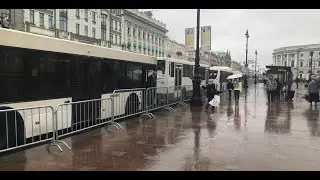 Протестные акции в центре Петербурга – 21 апреля
