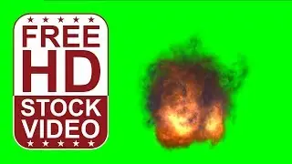 Free Stock Videos – fire burning with smoke on green screen