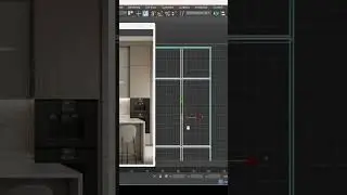 kitchen cabinets modeling in 3dsmax 