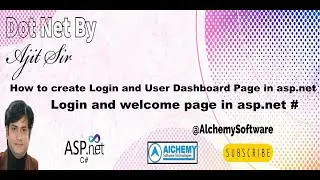 How to create Login and User Dashboard Page in asp.net | Login and welcome page in asp.net #
