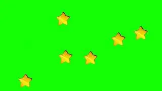 Best Green Screen Falling gold Star Video
