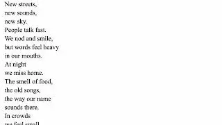 Student Poem: Two Worlds by Angie Rodriguez