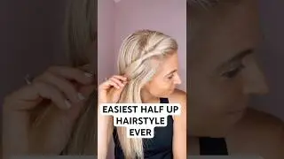 EASIEST HALF UP HAIRSTYLE | Audrey and Victoria #hairtutorial #hairstyle #hairideas