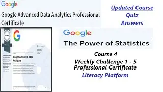 The Power of Statistics All Quiz Answer | Google Advanced Data Analytics Certificate | Course 4