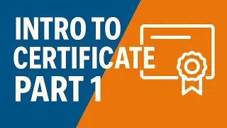 Intro to certificate in SSL/TLS communication part 1