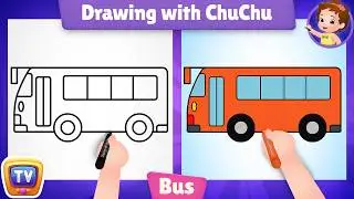 How to Draw a Bus? - More Drawings with ChuChu - ChuChu TV Drawing Lessons for Kids