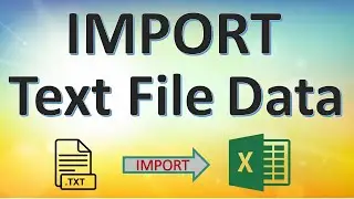 Import Data from TEXT Files in Excel | Power Query | How to convert txt file or csv to excel file
