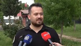 Narkotik köpeği Hulk'a polisler doğum günü sürprizi yaptı.