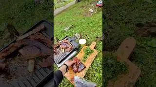 Epic Mountain Adventure: Cooking a Delicious Steak in the Swiss Alps