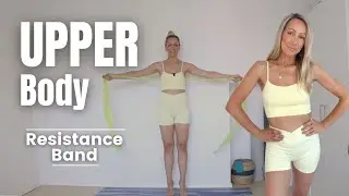 5 min UPPER BODY RESISTANCE BAND WORKOUT All Standing
