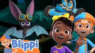 Blippi & Meekah's Road Trip To A Bat Cave! | Blippi's Stories and Adventures for Kids | Moonbug Kids