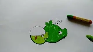 Свиньи из энгри бердз как нарисовать