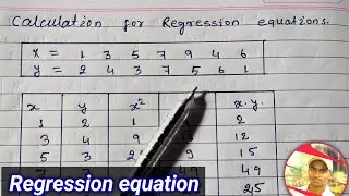 How to find regression equation || Second method for finding regression equations || 