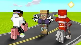МАЙНКРАФТ, но как пройти испытания? Сумасшедшие гонки в MINECRAFT