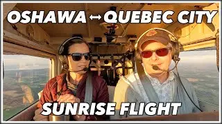 Flying Into The Sunrise Quebec City CYQB International Airport - Glen's Hangar