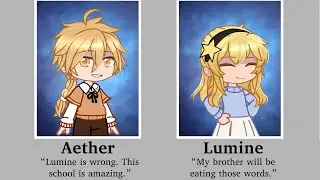 Yearbook Trend || Genshin Impact || Lumine and Aether || Gacha Club || Rushed af