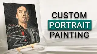 Custom Portrait Painting. Oil on Canvas. The Stolen Art