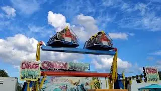 CRAZY SURF 4K off Ride (The Fair Miami Dade County Fair & Exposition 2022 RIDES)