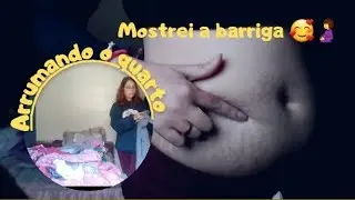 Mostrei minha barriga🤰🌈 arrumando meu quarto 😖🙏 mãe aos 20 - quarta gravidez 🌈🤰