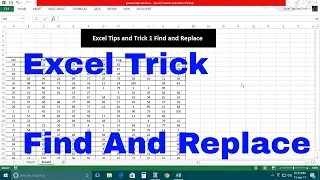 Excel Tips to find and Replace Empty cell