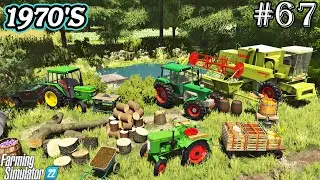 1970'S. LAST EPISODE before the great harvest. Farming imulator 22. FS 22. Timelapse. Ep 67