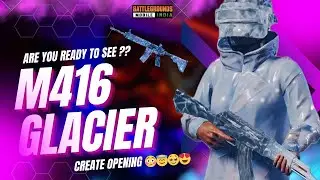 M416 GLACIER AND AKM CREATE OPENING | AFTER 5 YEAR🥰COME BACK IN BGMI🥶 #pubgmobile #bgmi #m416