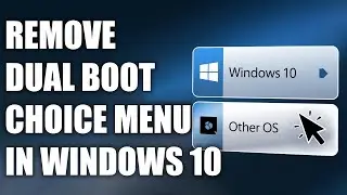 how to Remove  Dual Boot Choice Menu In Windows 10 2023!
