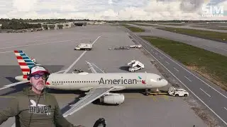 SIM CHALLENGE: AA25 KATL to KCSG. LONG LANDING!