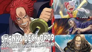 SHANKS COMPETITIVE DECK OP09 + GUIA + GAMEPLAY | One Piece Card Game en Español #onepiece