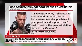 McGregor UFC press conference canceled