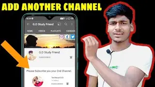add another channel on main channel | how to add another channel on youtube