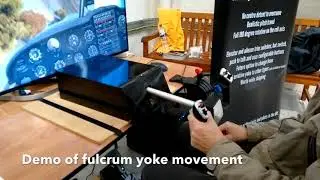 Fulcrum prototype yoke at Flight Sim 2018 RAF Cosford