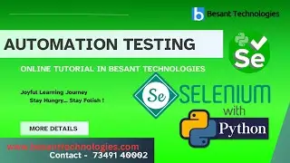 Drag & Drop & Slider by Offset in Selenium | Actions Class Tutorial | Besant Technologies