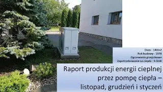 Pompa ciepła! Zużycie energii elektrycznej za listopad, grudzień i styczeń. Czy dużo? Oceń sam.