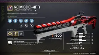 HOW TO GET KOMODO 4FR - DESTINY 2
