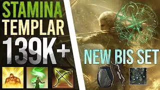 🔅Stamina Templar 139k+ PvE DPS Build「U42 Gold Road」