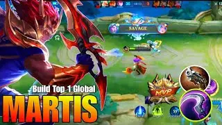Savage +Triple Kill !! Martis with New OP Item   Build Top 1 Global Martis ~ MLBB
