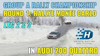 RBR Group A Rally Championship -  Round 1: Rallye Monte Carlo - Leg 2 & 3 - Audi 200 quattro | RSF