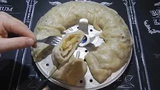 Картофельный рулет на пару по-азиатски.