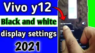 vivo y12 black and white display settings 2021 | vivo y12 black and white screen problem
