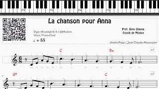 🎼 La chanson pour Anna - 486 - Tutorial Partitura e Fácil 2