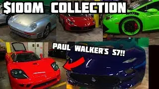 Paul Walker's Saleen S7!! TOUR OF A SECRET CAR COLLECTION!! PORSCHE 959, F40, SALEEN S7