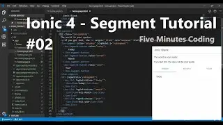 #02 Ionic 4  - Segment Tutorial