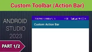 Custom Action Bar || Custom Toolbar || Android Studio || SR CodeX ||