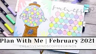 PLAN WITH ME || February 2021 Bullet Journal Setup